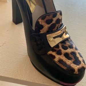 Michael Kors loafer heels pumps